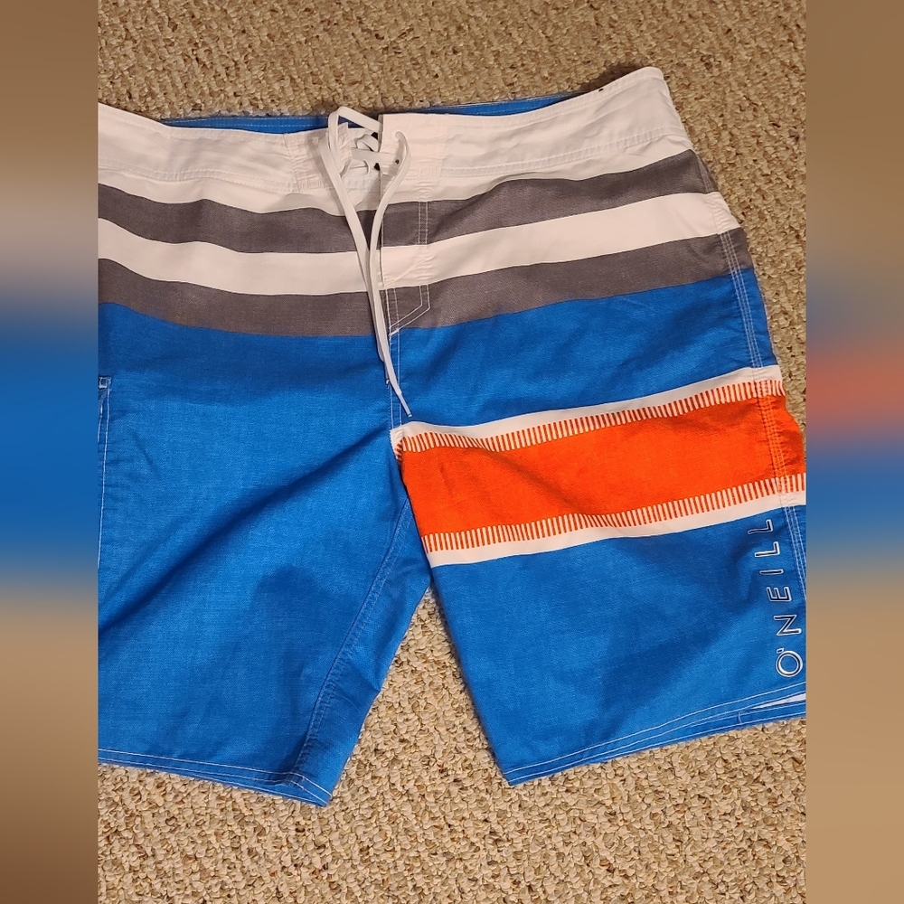 O'Neill Blue and White Board Shorts